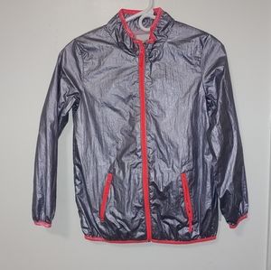 💐Cute windbreaker coat shimmery and pink